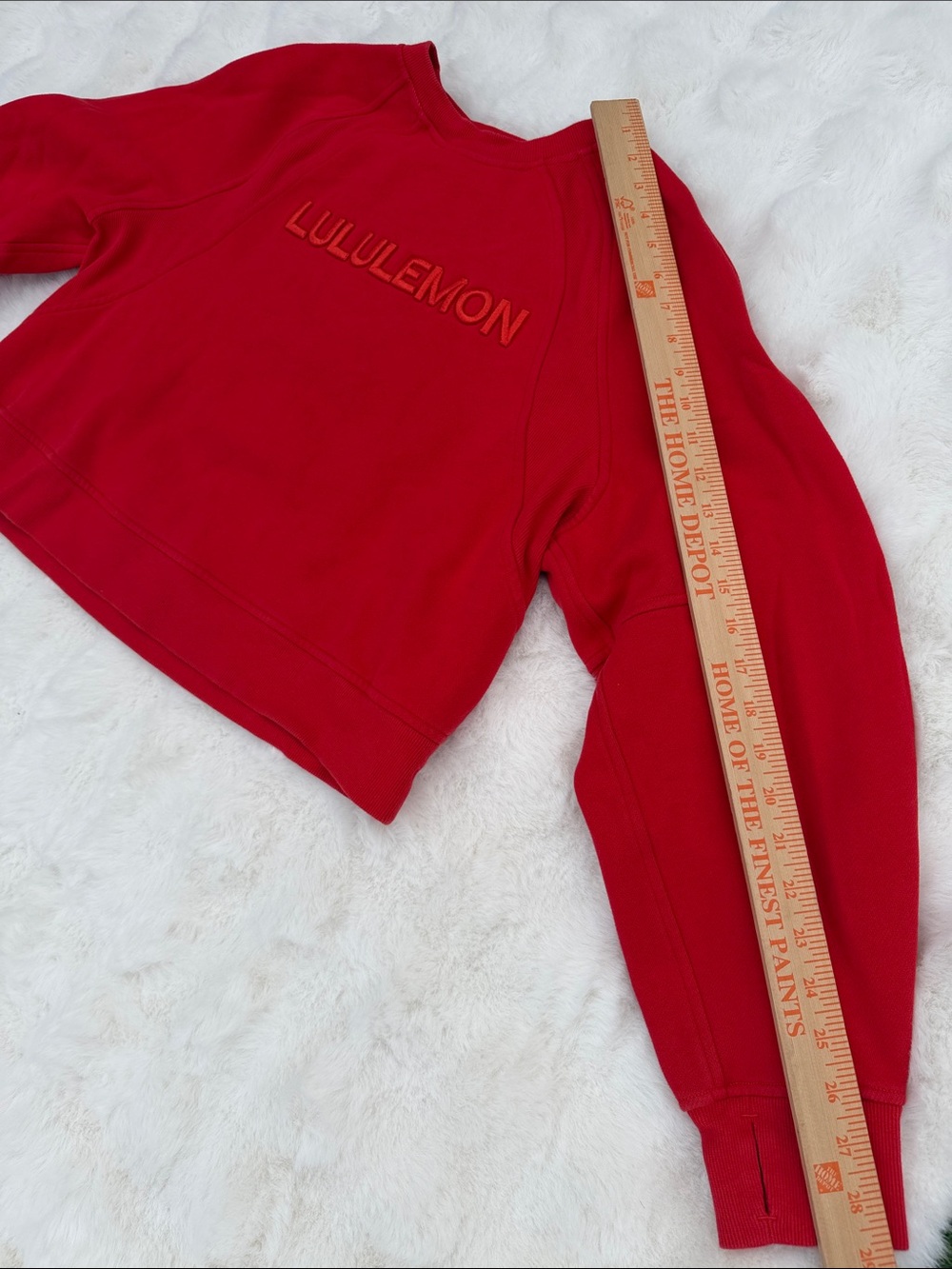 Lululemon scuba oversized Red Pullover Sweatshirt M/L - Picture 4 of 10